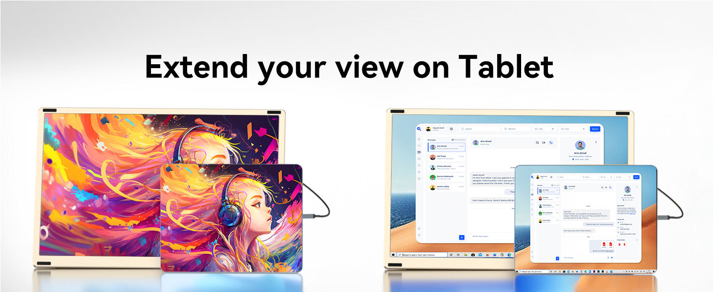 VISIONO S6 Triple Portable Monitor — 15.6" FHD
