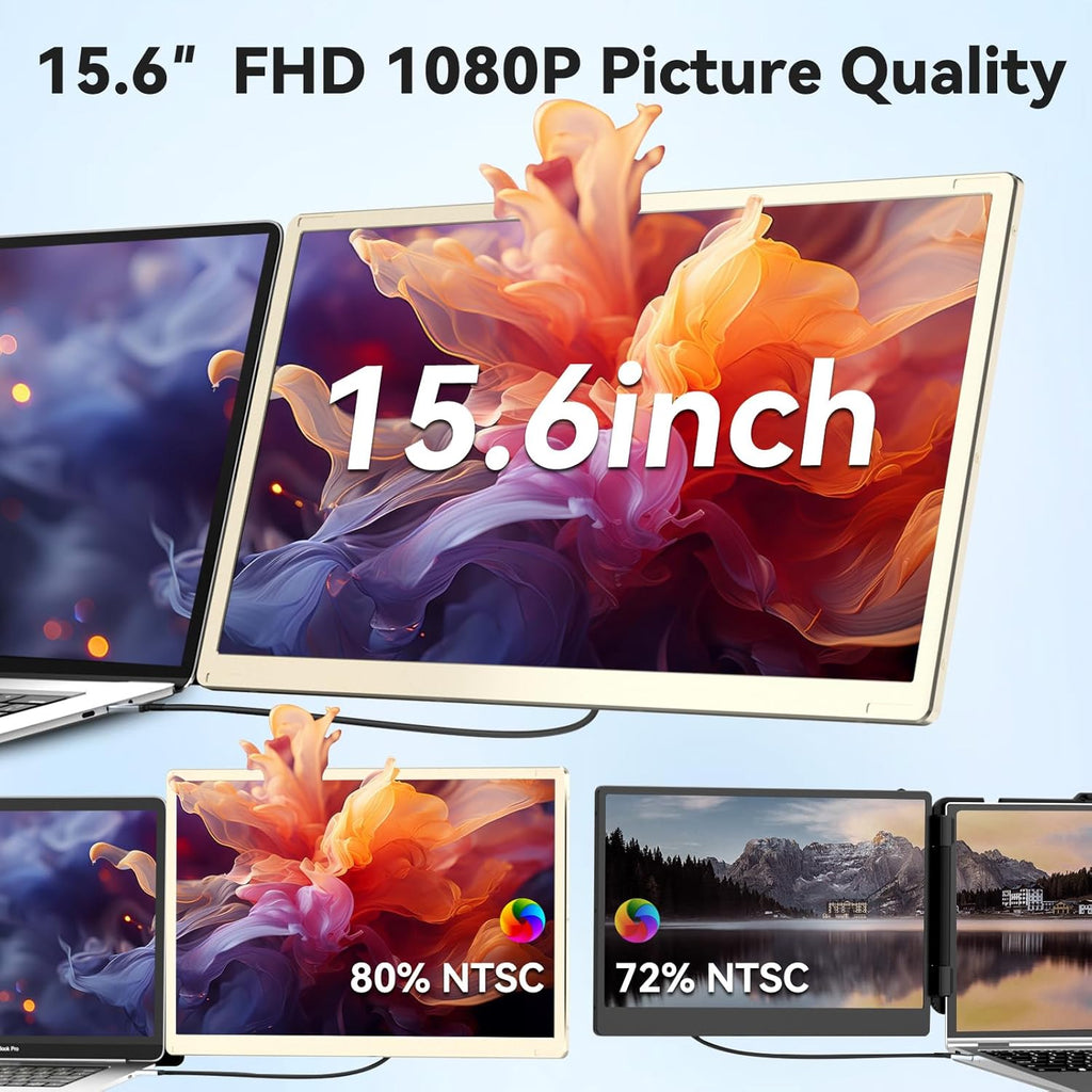 VISIONO S6 Triple Portable Monitor — 15.6" FHD